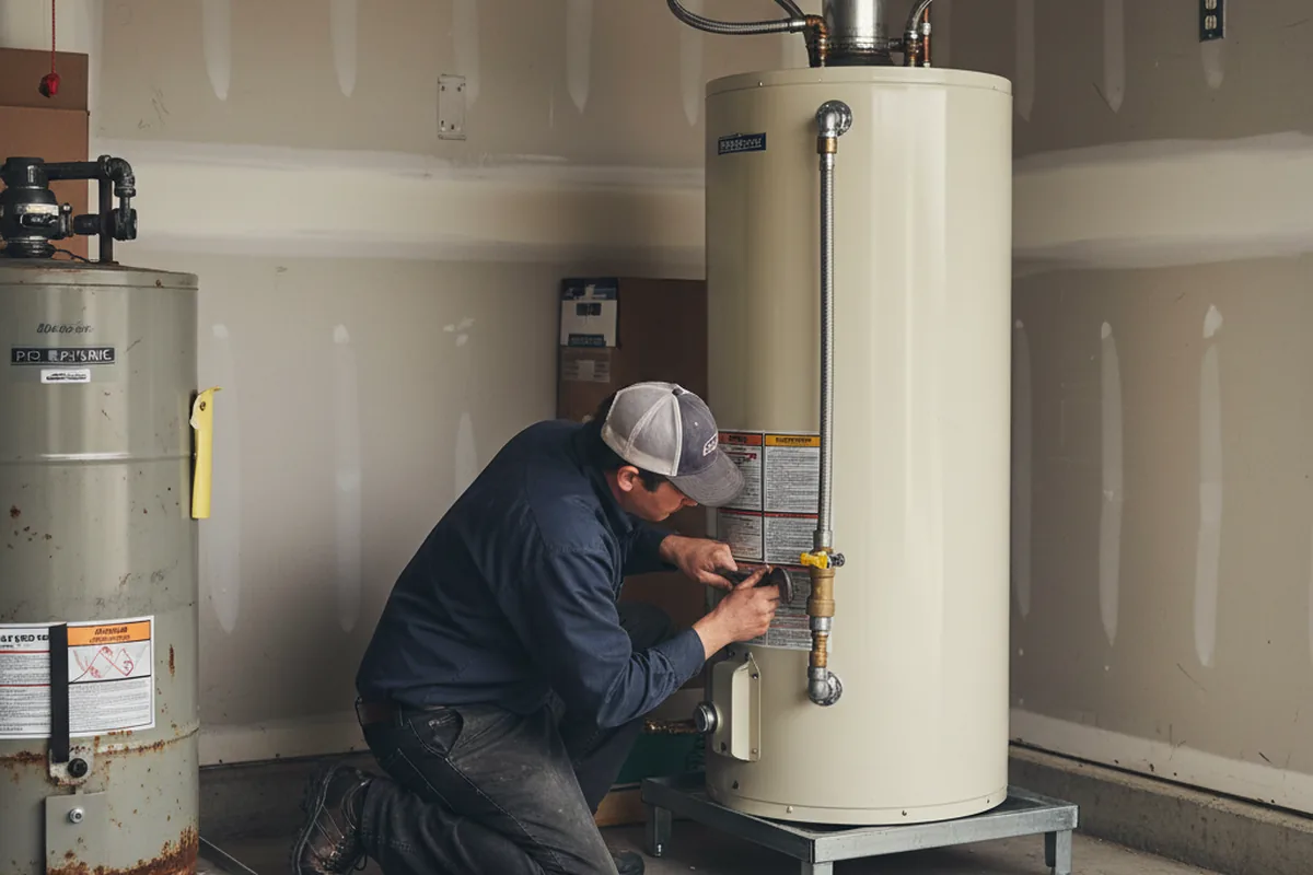 Water heater and shutoff valve replacement in Palo Cedro